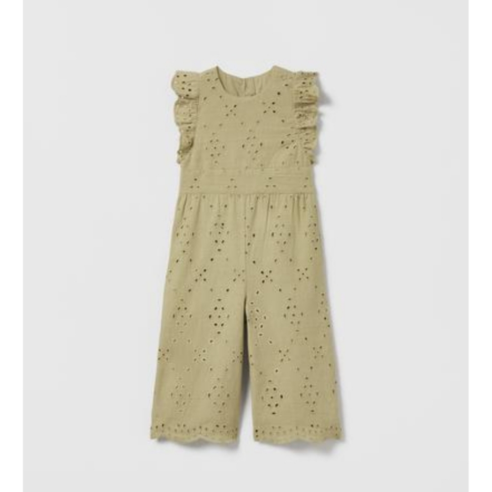 Zara Swiss Embroidery Jumpsuit